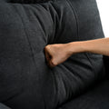 Recliner Chair With Message And Heater, Recliner Chair For Adult, Manual Control Message Chair Black Steel