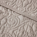 Oversized Quilted Throw Khaki 60X70