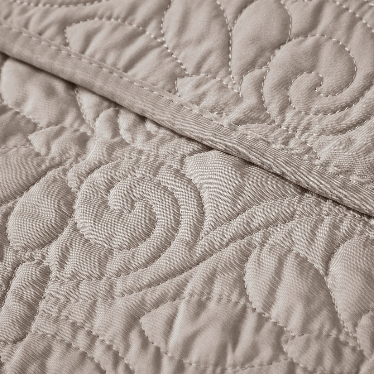 Oversized Quilted Throw Khaki 60X70" Khaki Cotton
