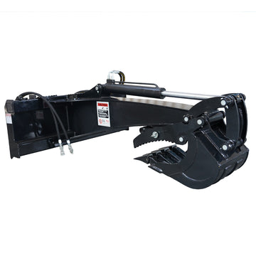 Skid Steer Attachmnets Backhoe Digger Bucket Black Iron