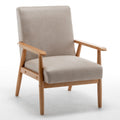 25.38'' Wide Classic Mid Century Modern Arm Chair, Light Camel Light Camel Microfiber