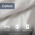3 Piece Striped Cotton Comforter Set Taupe King Cal King Taupe Cotton