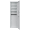 Didital Touch Panel In Wall Safe,Hidden Wall Safe For Rifles And Pistols With Adjustable Shelves,Assembled Storege Safe For Firearm And Valuables White Digital White Steel