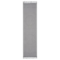 Naar Guros Collection 2X8 White Ivory Medallion Indoor Outdoor Area Rug White Polypropylene