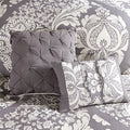 6 Piece Printed Duvet Cover Set King Multicolor Polyester