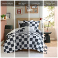 Checkered Comforter Set Twin Twin Xl Twin Multicolor Polyester