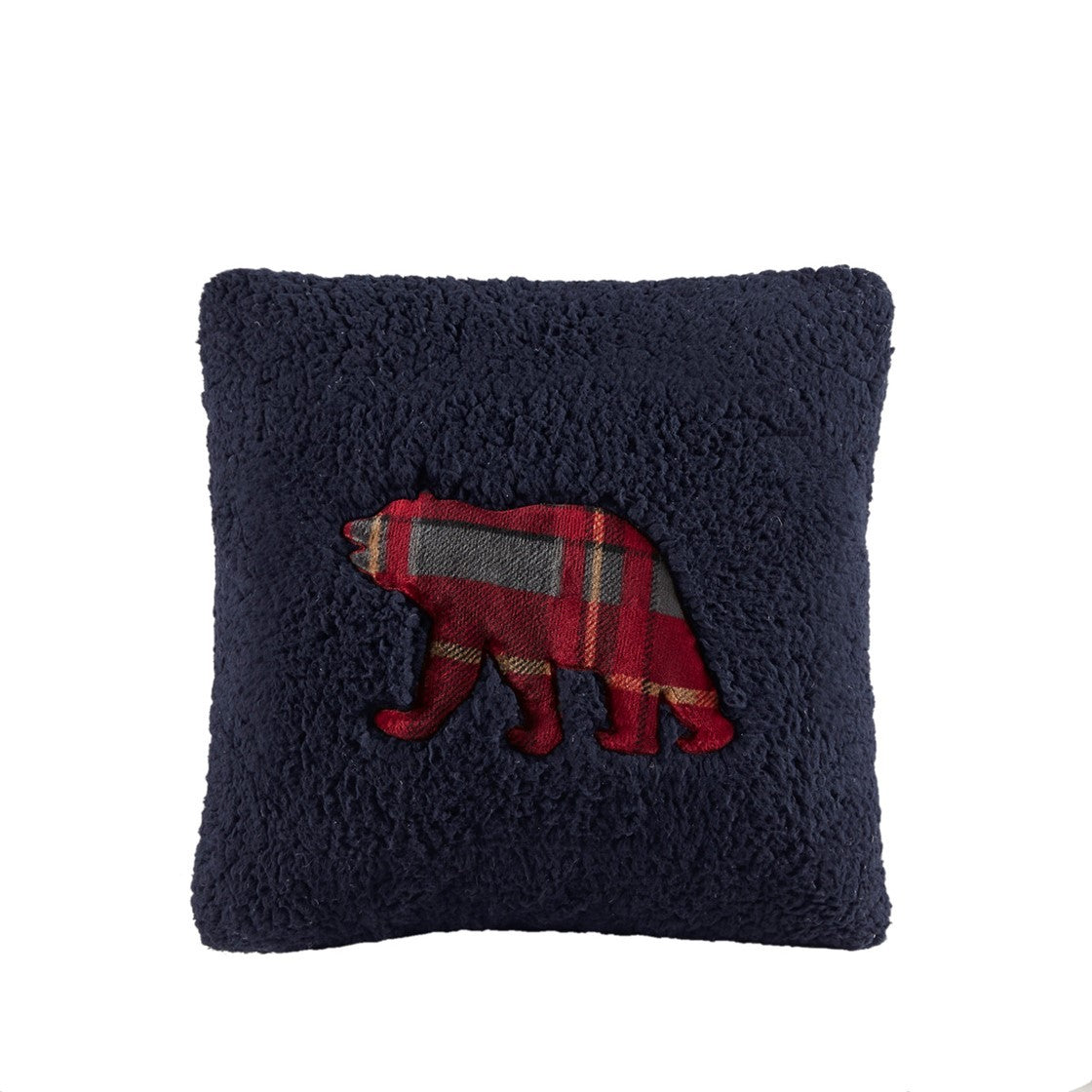 Plush To Sherpa Down Alternative Comforter Set King Multicolor Polyester
