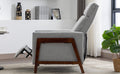 Set Of Two Wood Framed Upholstered Recliner Chair Adjustable Home Theater Seating With Thick Seat Cushion And Backrest Modern Living Room Recliners,Gray Gray Linen