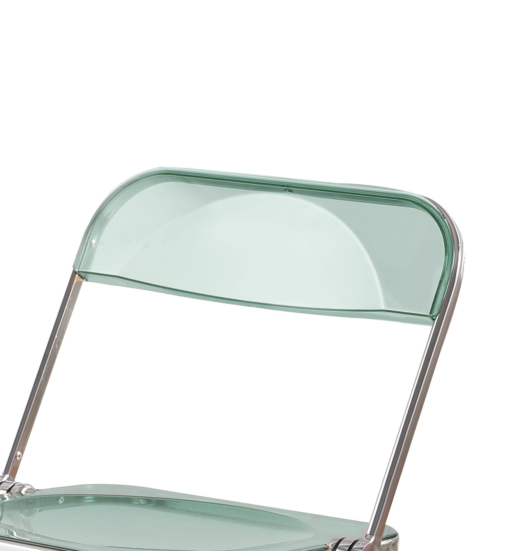Folding Blue Green Chair Transparent Chairs Ghost Stackable Crystal Folding Chair Pc Plastic Living Room Seat Chrome Frame And Foldable Acrylic Chair Fo Blue Green Blue Green Pc