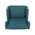 One And Half Seater Recliner Teal Fabric