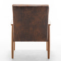 25.38'' Wide Classic Mid Century Modern Arm Chair, Light Brown Light Brown Microfiber