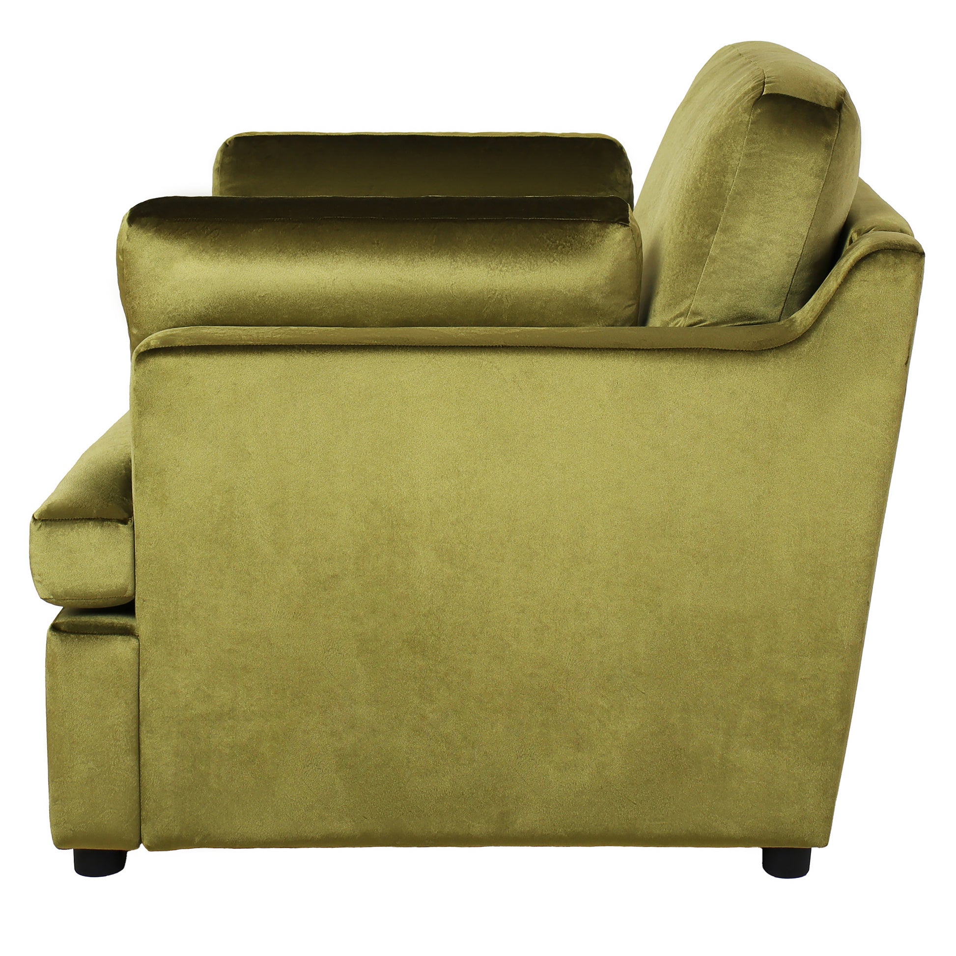 Mirod Oversized Accent Chair Comfortable Armrest Cushions, Versatile Neutral Style, Elegant Design, Durable Frame Green Velvet
