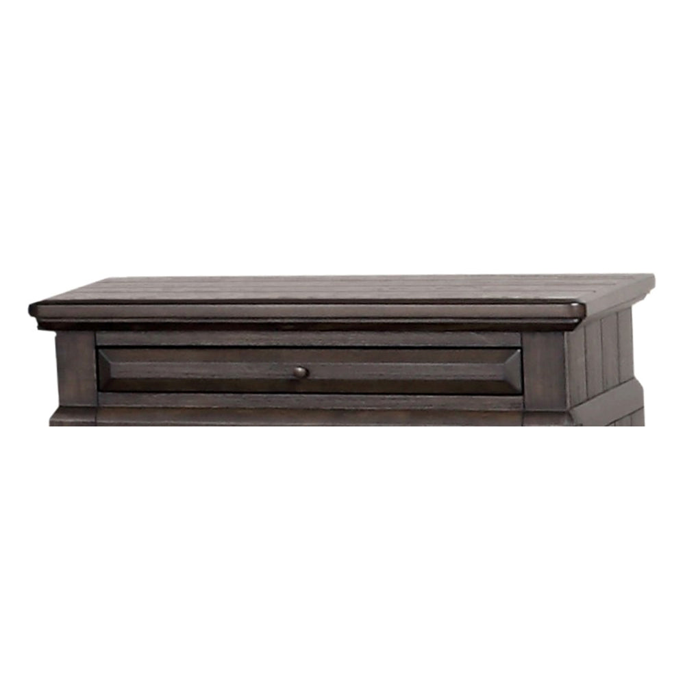 2 Drawer Nightstand Mahogany Solid Wood Mdf