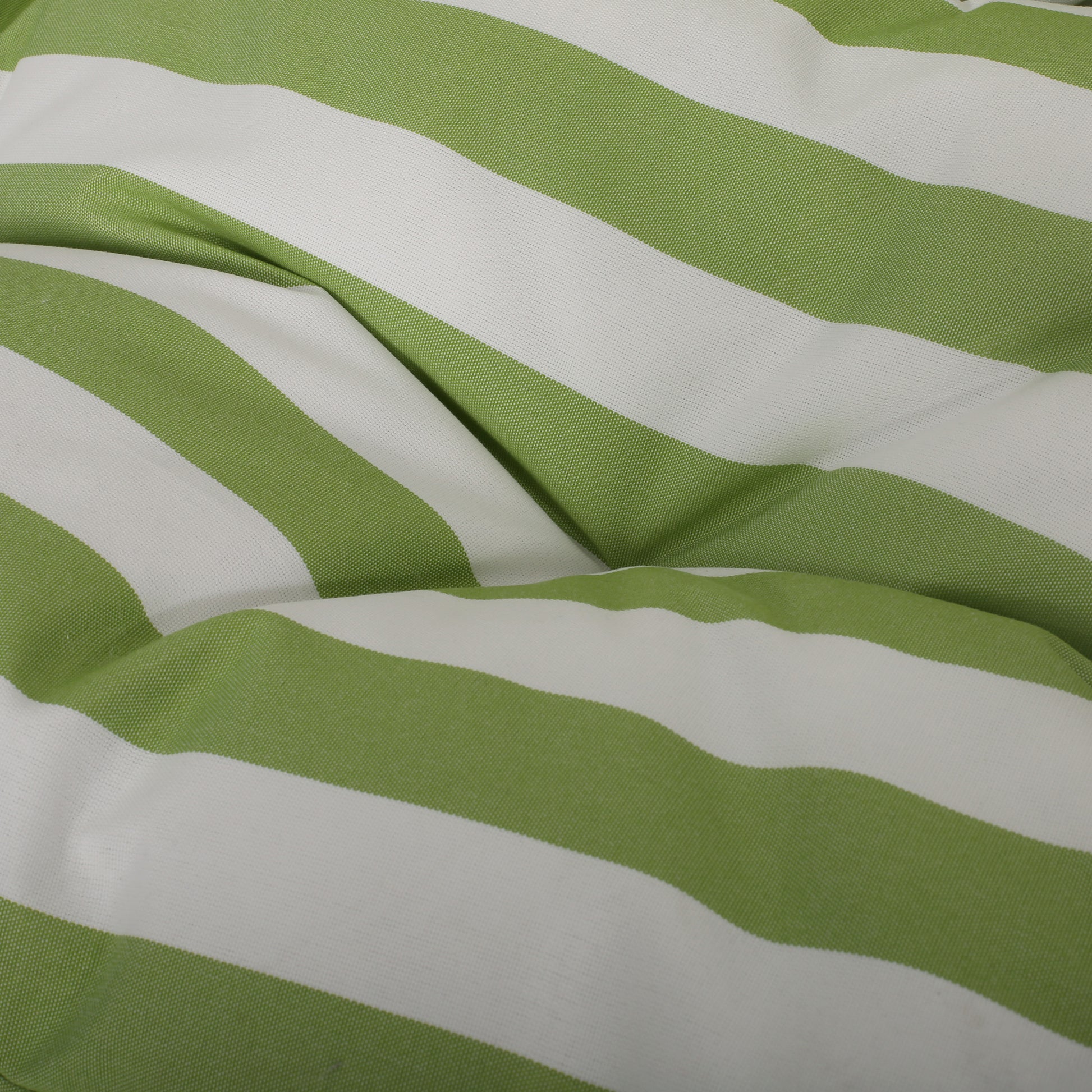 Malia Hanging Chair White Green Fabric