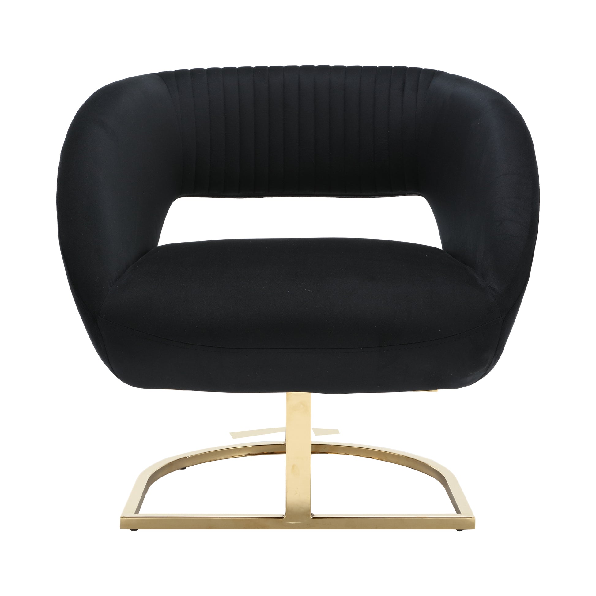 Coolmore Modern Chair With Velvet Fabric, Mid Century Chair With Wide Upholstered, Armchair For Living Room, Lounge, Bedroom Black Black Primary Living Space Foam Velvet