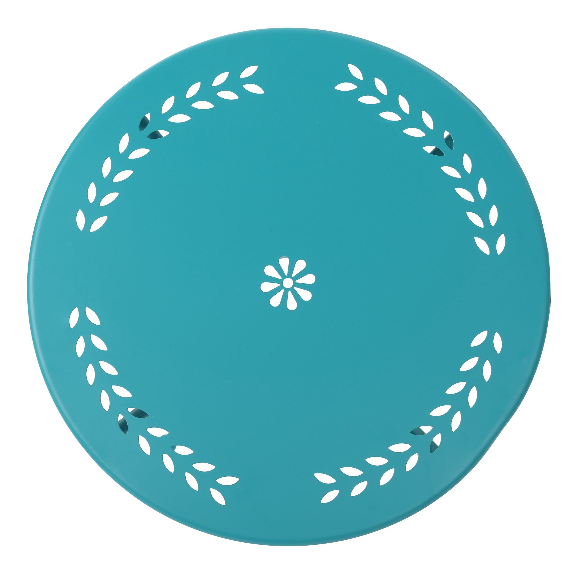 Lourdes 3 Pc Kd Metal Set Teal Iron