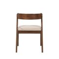 Walnut Finish Dining Chairs 2Pc Set Upholstered Back And Seat Cushion Modern Dining Kitchen Furniture 1Pc Walnut Dining Room Contemporary Wood