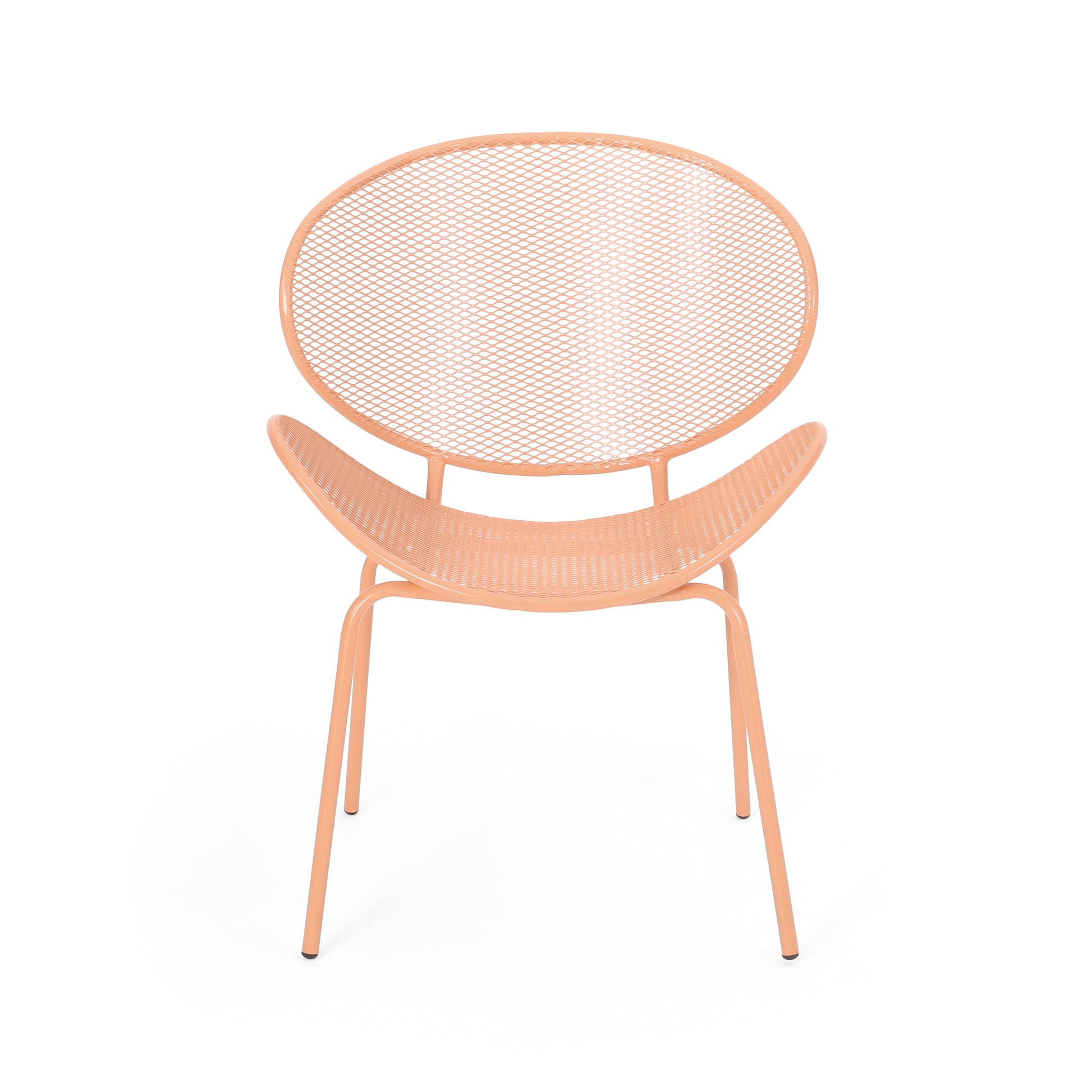 Elba Chair Set Of 2 Orange Iron