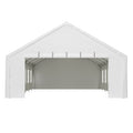 20X40Ft Party Tent Heavy Duty, Large Wedding Event Shelters With 3 Carry Bags & Removable Sidewalls, Outdoor Canopy Gazebo Commercial Tents For Parties Carport Camping Garden Patio White Metal
