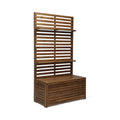 Sylmar Storage Bench With Rack Teak Acacia Wood