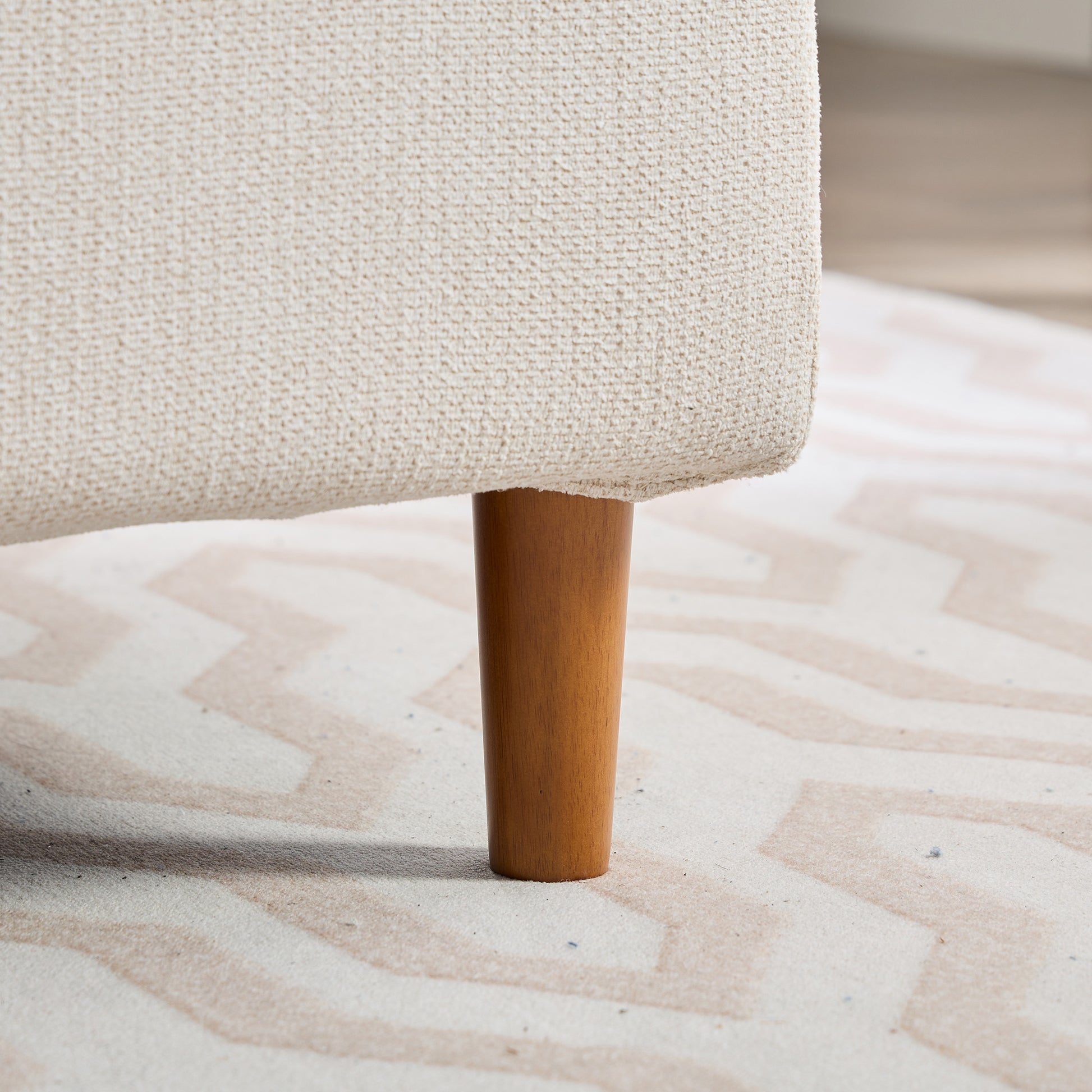 77.95'' Wide Modern Double Sided Upholstered Chaise Lounge Indoor,Chenille Fabric Sleeper Sofa Couch With 4 Throw Pillows, Daybed With Rubberwood Legs For Living Room, Bedroom, Apartment,Beige Beige