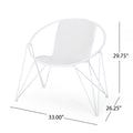 Georgia Chair Set Of 2 White Iron
