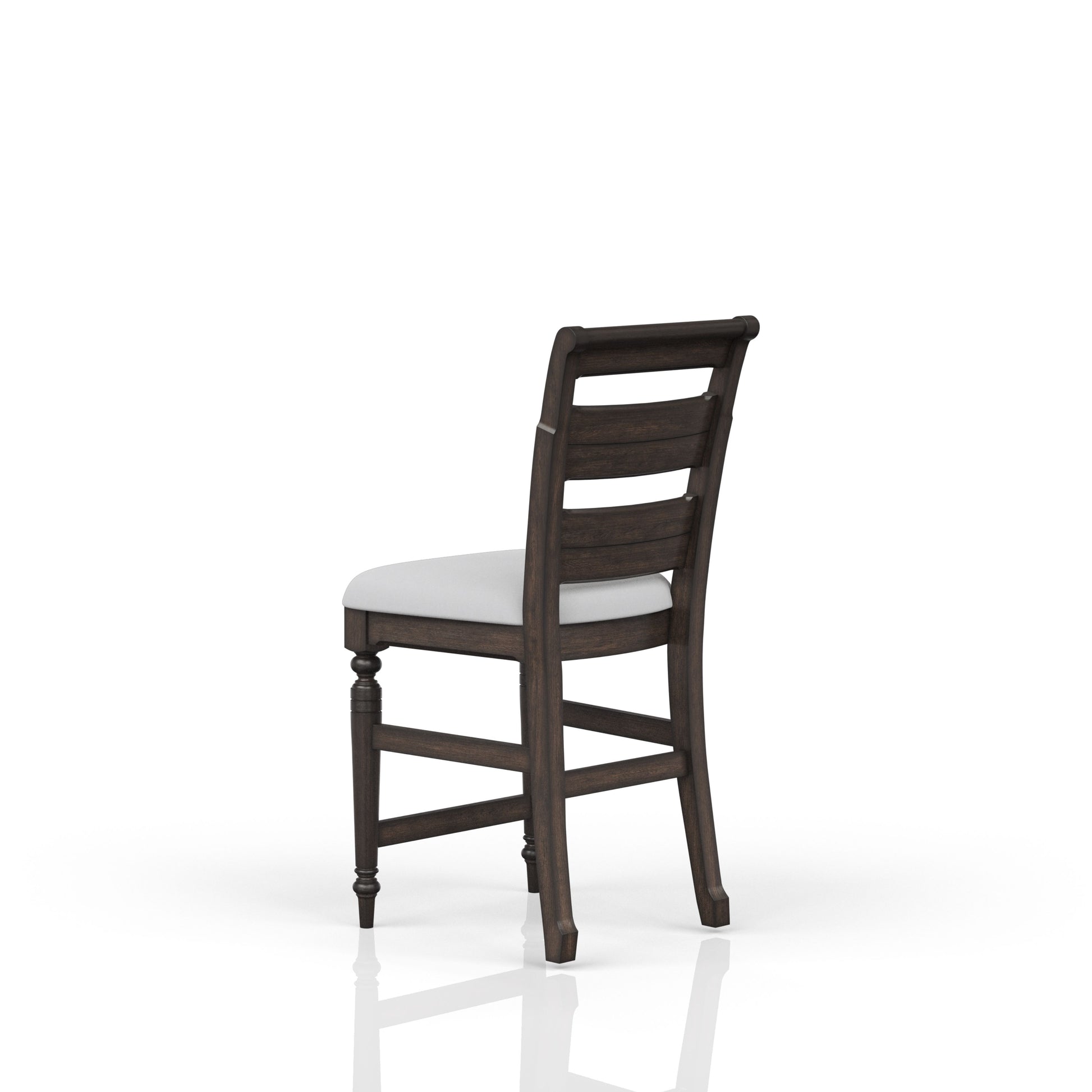 Counter Stool Chocalate Mahogany Solid Wood Mdf