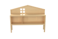 Headboard Storage Cabinet For Full Size Montessori Floor Bed Natural,Freely Collocation Natural Mdf