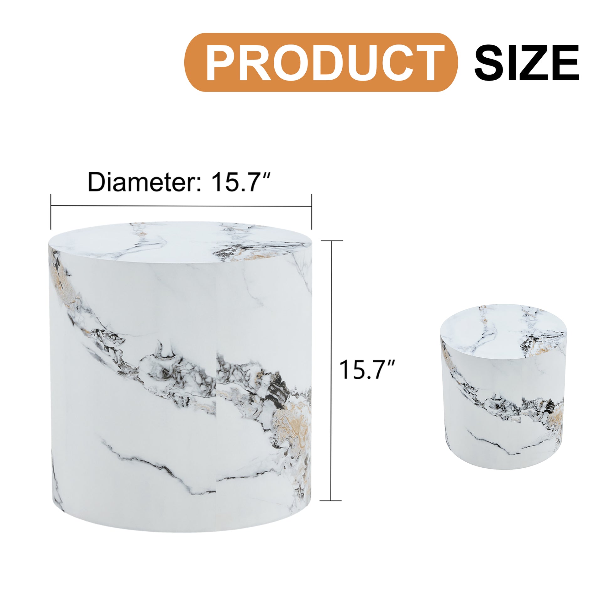 The Cylindrical Table With Its Patterned Design Can Be Easily Integrated Into A Variety Of Interior Styles, From Coffee Tables To Small Dining Tables, Workbenches Or Makeshift Writing Desks. White Mdf