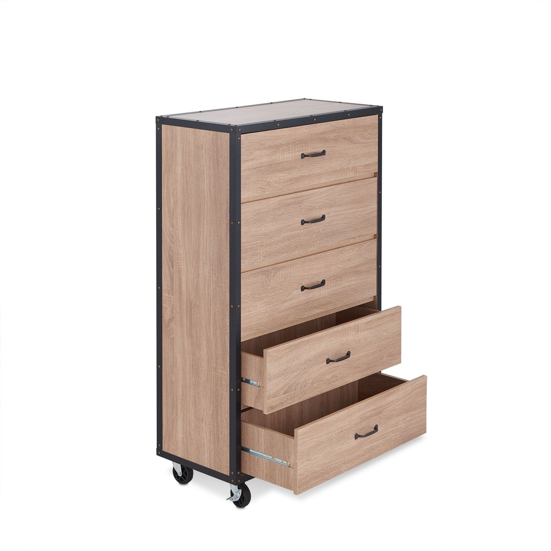 Bemis Weathered Light Oak Finish Chest Light Oak Mdf,Synthetic Wood