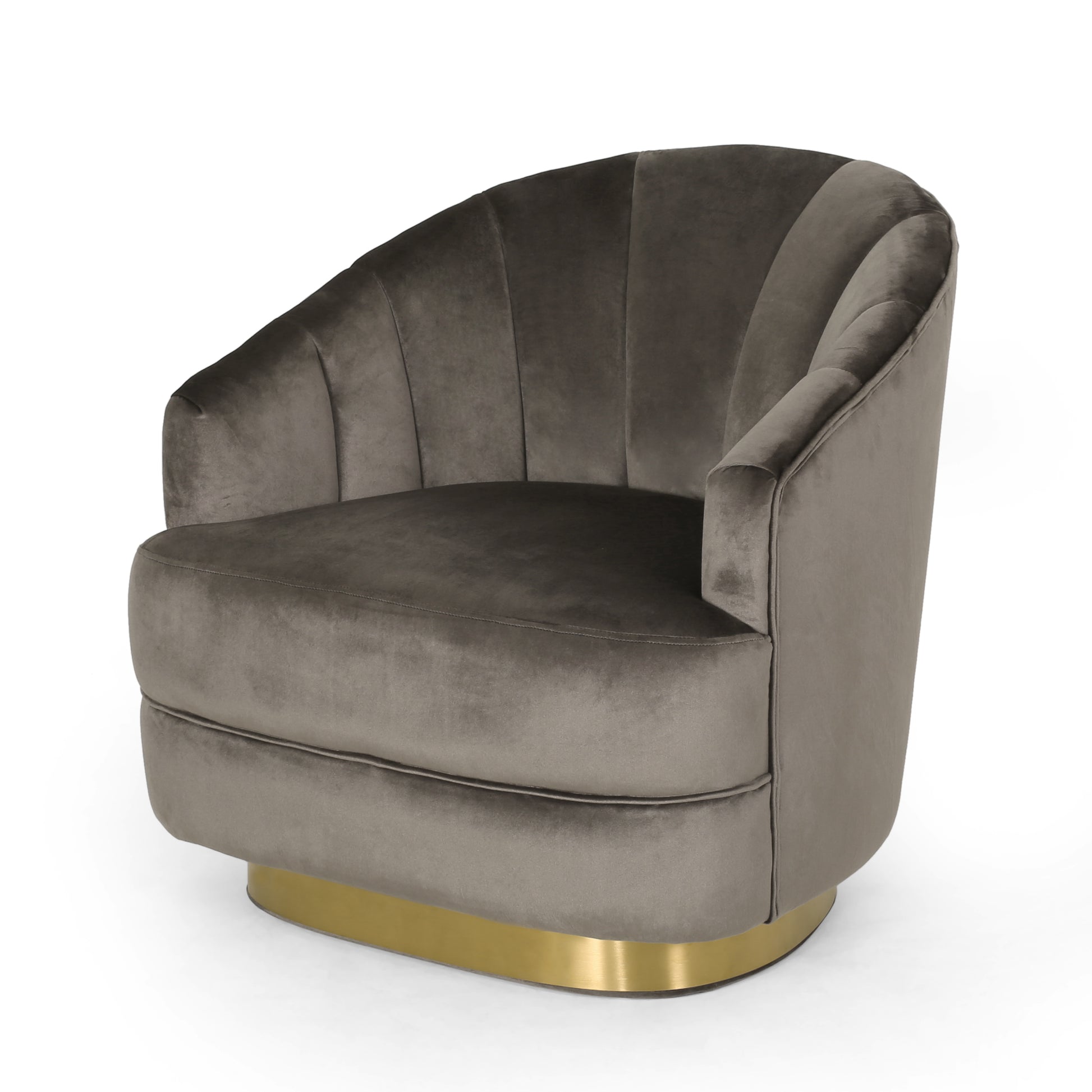 Arm Chair Grey Velvet