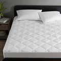 Overfilled Deep Pocket Mattress Pad White King White Nylon King