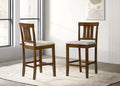Beautiful Cherry Color Counter Height 2Pc Dining Pub Height Chairs Dining Room Wooden Furniture Cherry Dining Room Contemporary Bar Stools Slat Back Set Of 2 Wood