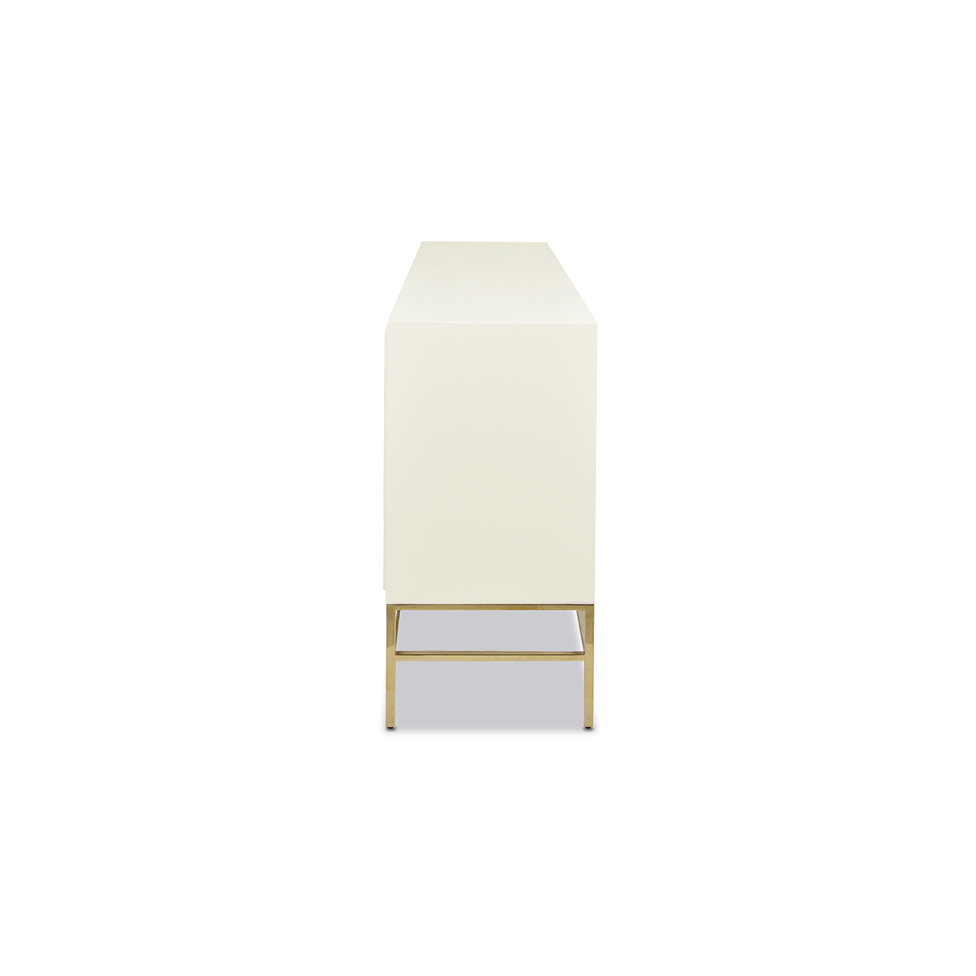 Gemini 79" Sideboard Storage Buffet, White Lacquer Birchwood White Solid Wood Mdf Solid Wood Mdf