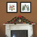 2 Piece Vignette Friends Make The Season Merry Black Framed Wall Art For Living Room, Bedroom Wall Art Print For Home Decor By Deb Strain Multicolor Wood Paper