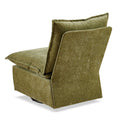 Detachable Green Chenille Single 360 Swivel Rocking Rocker,360 Swivel Sofa Chair & Single Sofa Lounge, Comfortable Seating For Living Room & Bedroom,Green Sofa 1Pc Green Primary Living Space Modern Foam Chenille