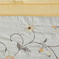 Embroidered 7 Piece Comforter Set Yellow King King Yellow Polyester