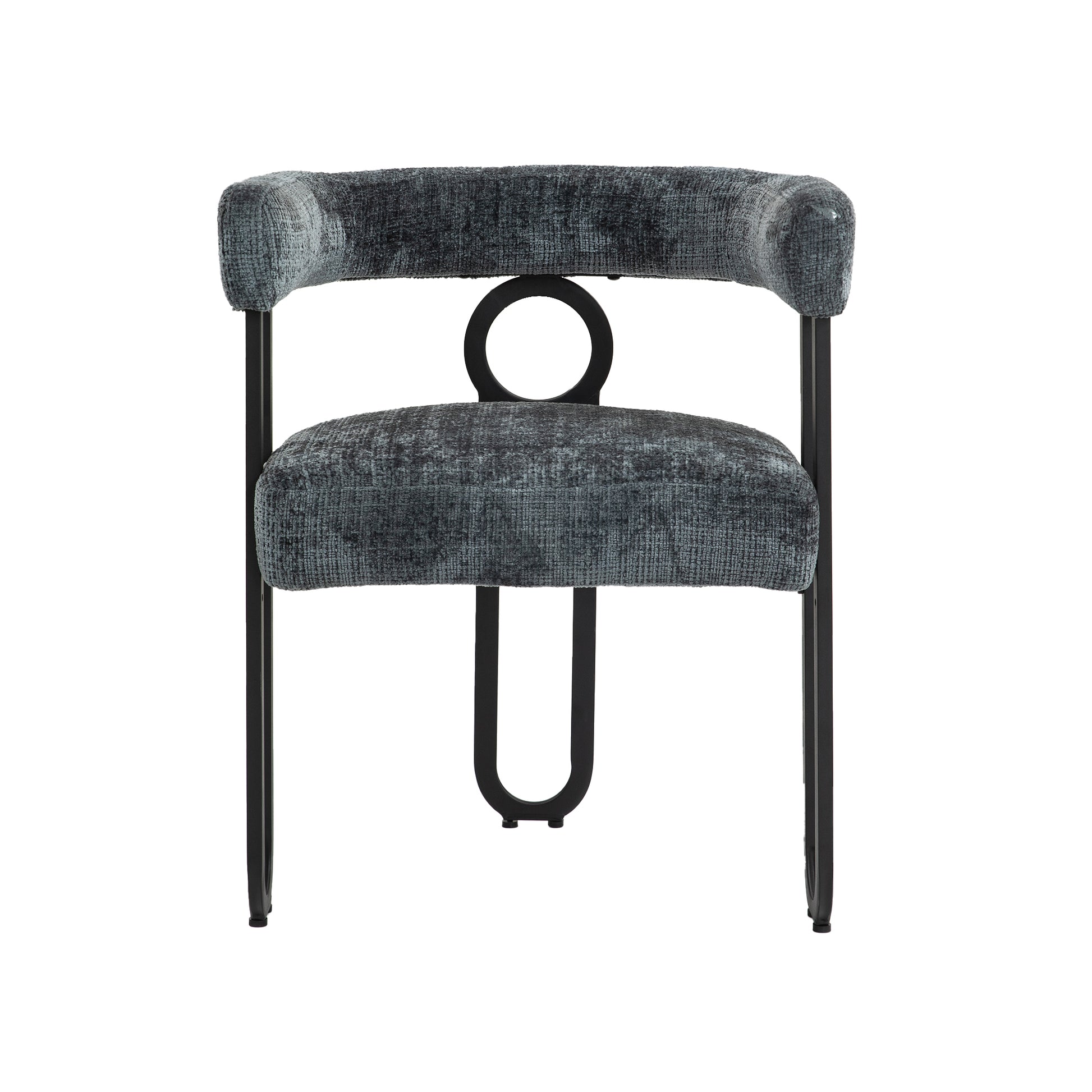 Coolmore Contemporary Designed Chenille Fabric Upholstered Accent Dining Chair Barrel Side Chairs Kitchen Armchair For Living Room Set Of 1 Gray Chenille Gray Primary Living Space Foam Chenille