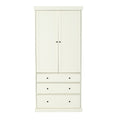 Assembly 77Inch Farmhouse Kitchen Pantry, Freestanding Tall Cupboard Storage Cabinet With 3 Adjustable Shelves, 8 Door Shelves, 3 Drawers For Kitchen, Dining Room, Cream Cream Kitchen Farmhouse Adjustabel Shelves Mdf