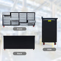 7Ft Garage Storage Cabinets With Workbench 20 Drawers Silver Silver Steel
