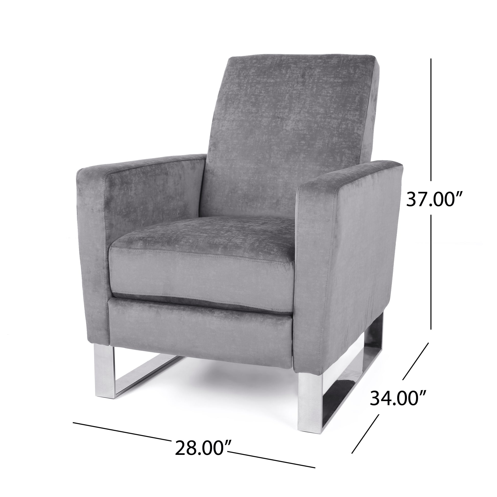 Recliner Grey Fabric
