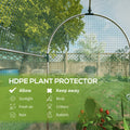 Outsunny 4' X 4' Crop Cage, Plant Protection Tent With Zippered Door And Galvanized Steel Frame, Fruit Cage Netting Cover For Garden, Yard, Lawn, Green Green Steel