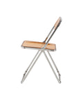 Folding Chair Transparent Chairs Ghost Stackable Crystal Folding Chair Pc Plastic Living Room Seat Chrome Frame And Foldable Acrylic Chair Fo Orange Orange Pc