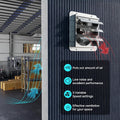 20 Inch Wall Mounted Shutter Exhaust Fan, Aluminum, 1200 Rpm, 3368 Cfm, For Attic, Garage, Louvered Vent, Plant, Greenhouse, Silver Silver Aluminium
