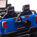 24V Two Seater Kids Ride On Car W Parents Remote Control, Licensed Toyota Lc250,2Wd,110W Motors,With Shovel,Three Point Seat Belt,Slow Start,Speed Adjustment,Bluetooth,Music For Kids Aged 3 . Blue 100 149 Lbs Polypropylene