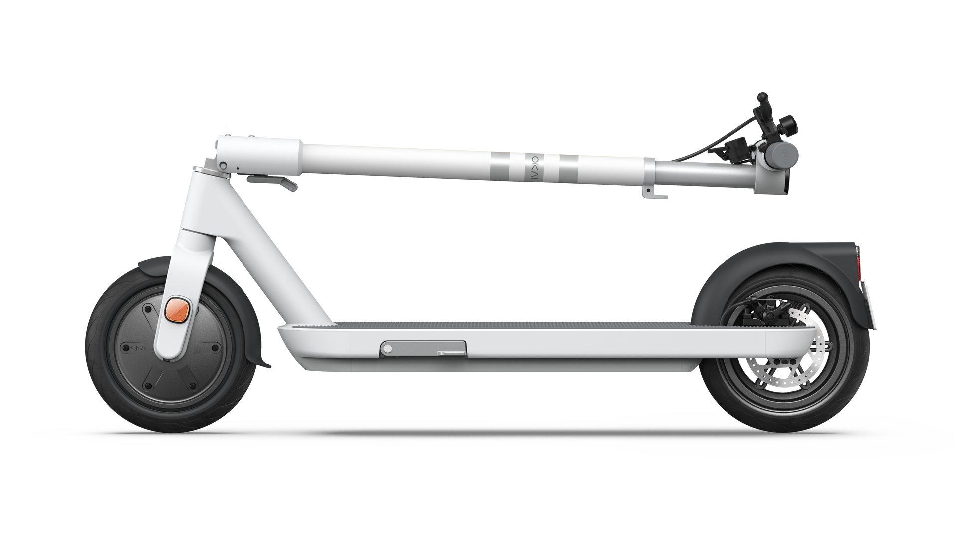 Foldable Electric Scooter W 18.6 Miles Max Operating Range & 15.5 Mph Max Speed White White Aluminum