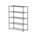 Warehouse, Supermarket,Kitchen,And Other 5 Layer Heavy Duty Adjustable Shelves With Wheels And Adjustable Feet,Each Metal Frame Bearing 300 Pounds. 59.45