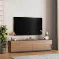 Floating Tv Stand Wall Mounted With 16 Color Leds,68
