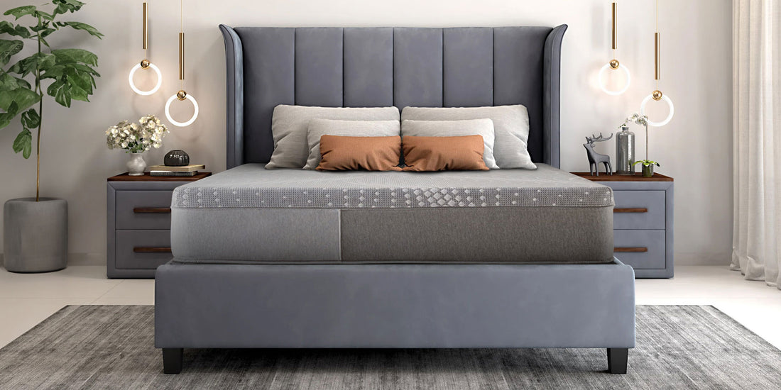 S Brand Posturepedic Memory Foam Paterson 12 Inch Medium Mattress King Grey Foam King