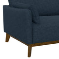Varia Blue Sofa Blue Foam Solid Wood 2 Seat